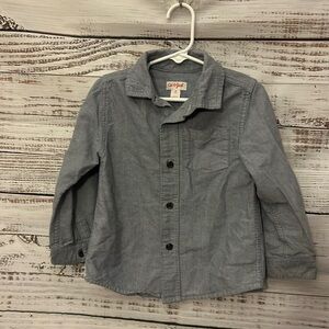 Blue long sleeve button up from cat&jack size 4t